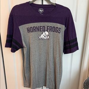 TCU 47 Brand Purple and Gray Horned Frogs Tee